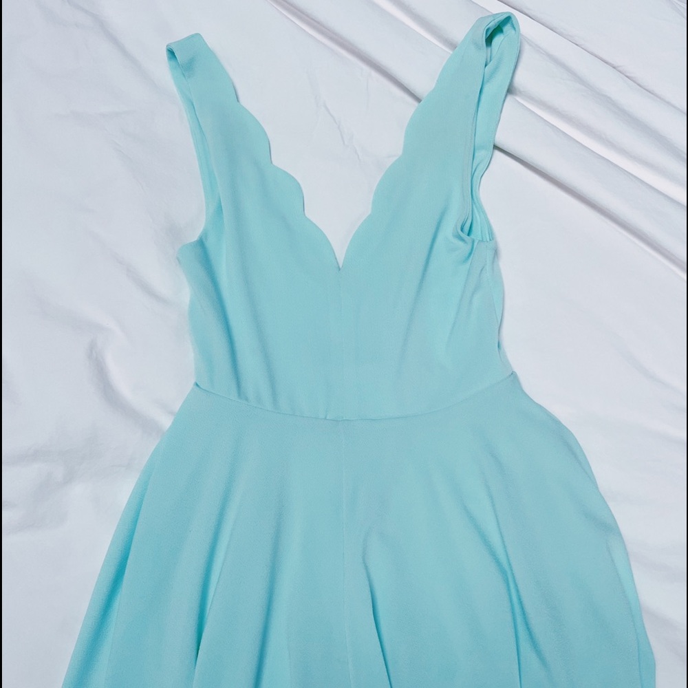 Aqua Mini Romper Dress Size XS